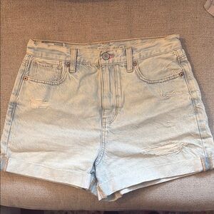 American Eagle Outfitters Blue Jean Shorts Vintage-Inspired Light Wash